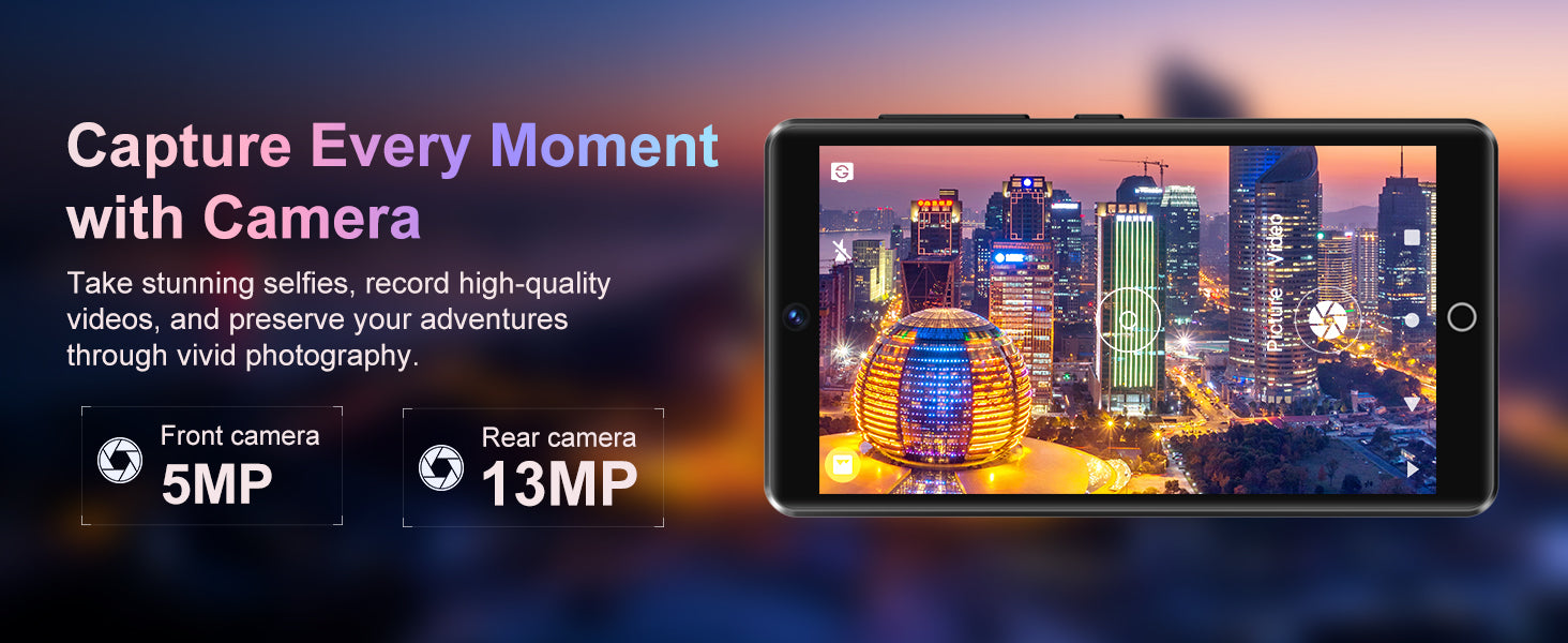 80GB MP3 Player with Bluetooth 5.0 & WiFi