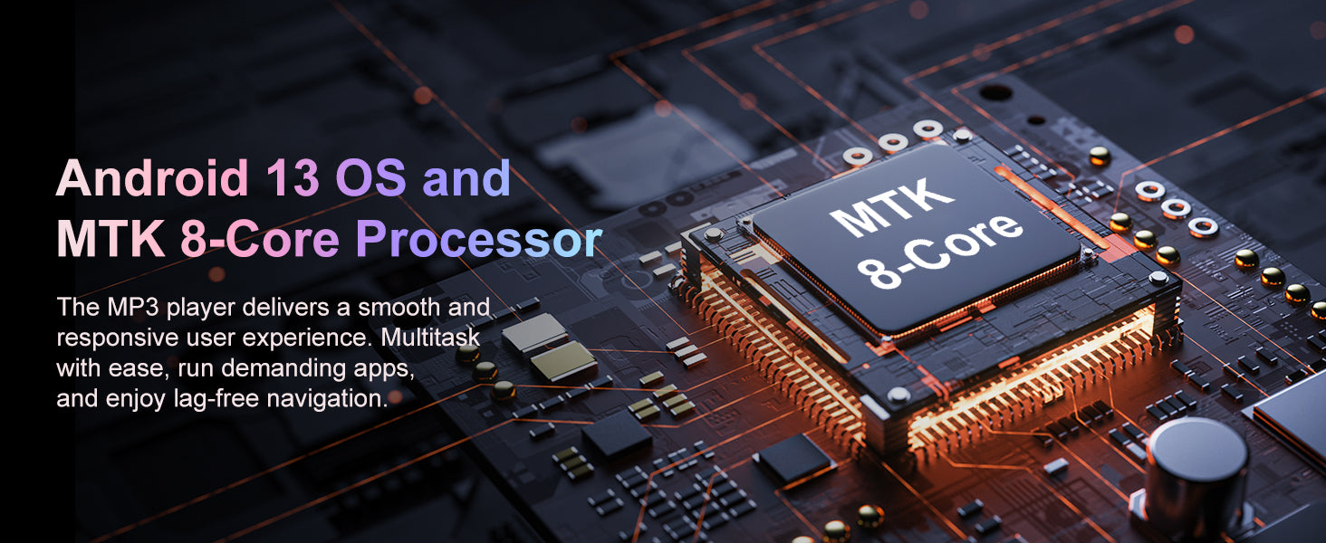 80GB MP3 Player with Bluetooth 5.0 & WiFi