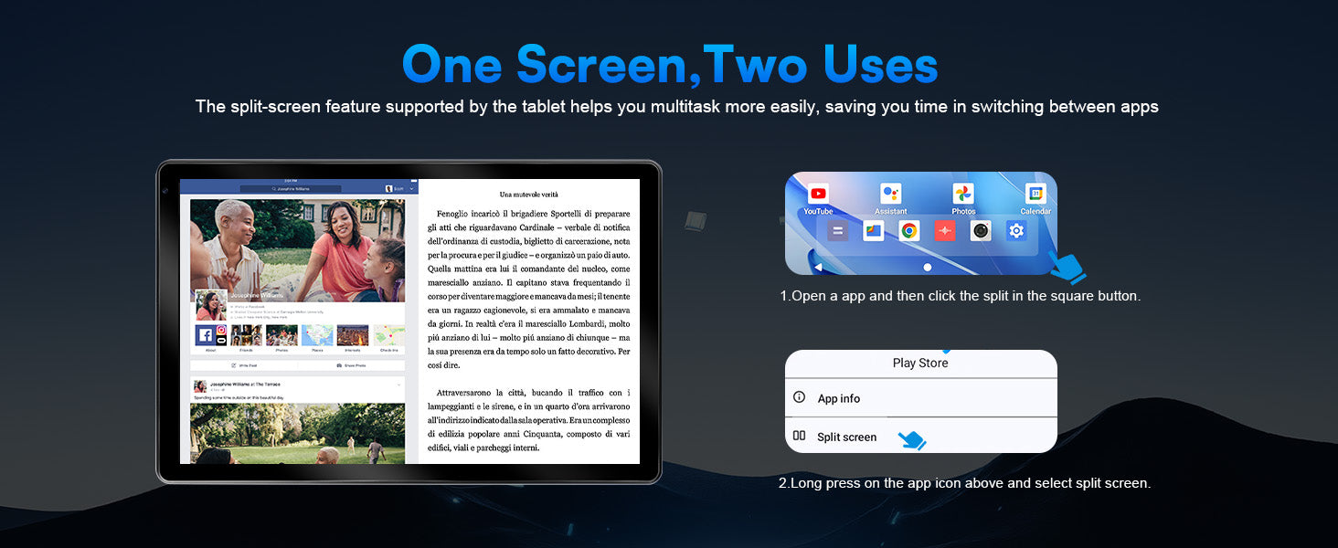 URAO C109L 10-Inch Android 15 Tablet – Powerful Performance with Keyboard & Mouse Set