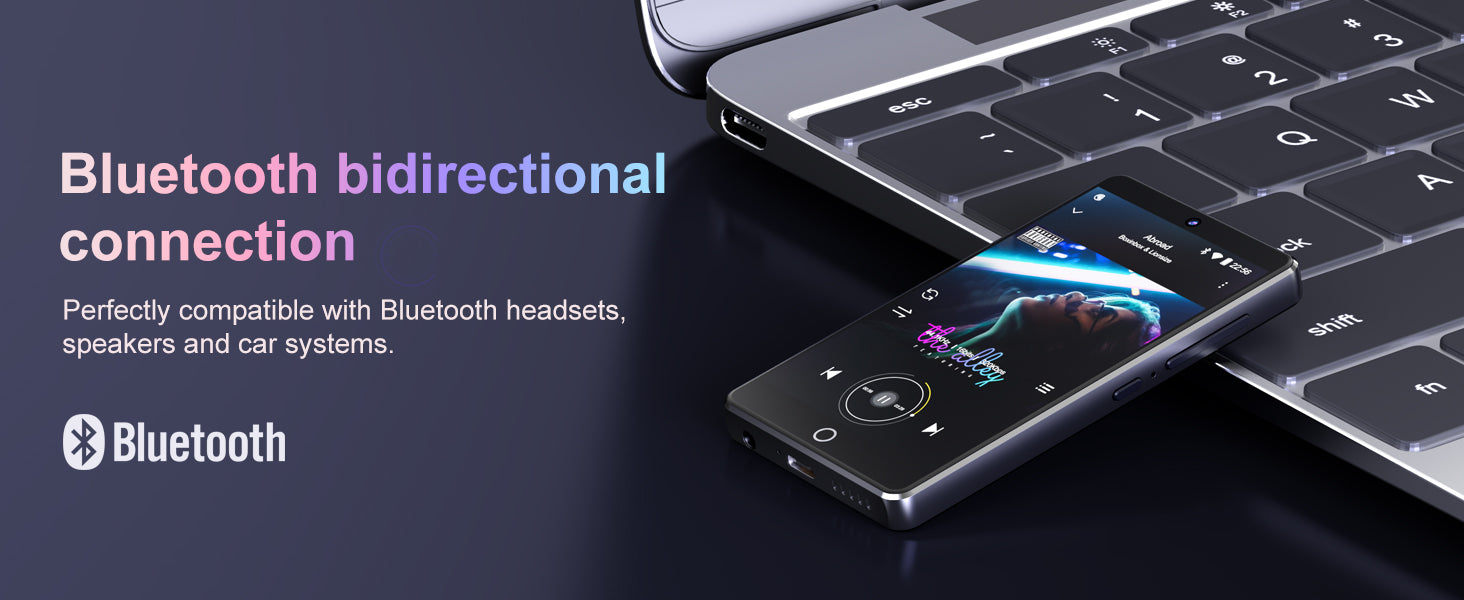 80GB MP3 Player with Bluetooth 5.0 & WiFi