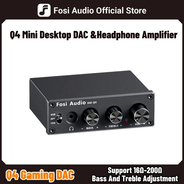 Fosi Audio Q4 Mini USB DAC & Headphone Amplifier