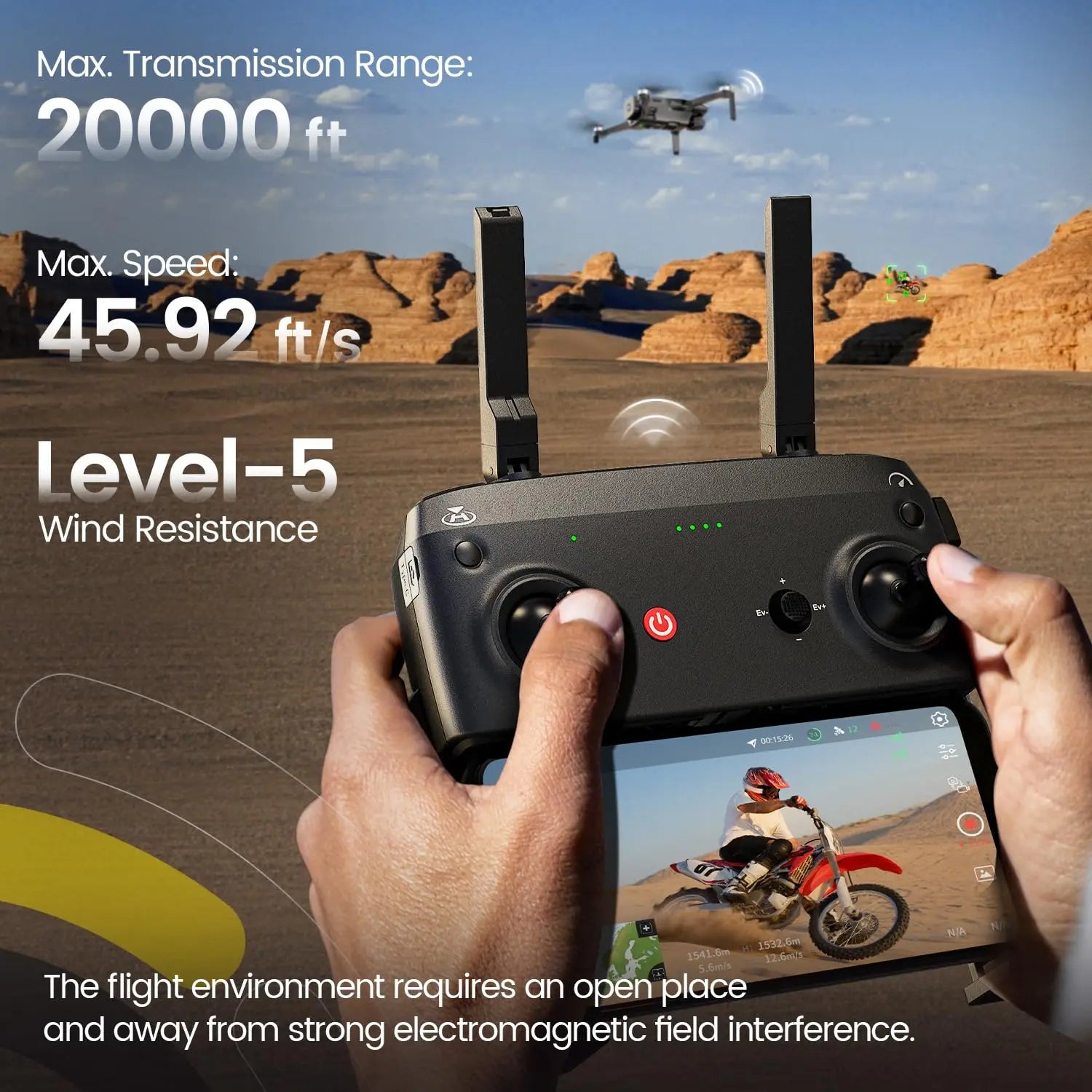 HS900 GPS Drone – 4K Camera, 3-Axis Gimbal, 48MP Photos