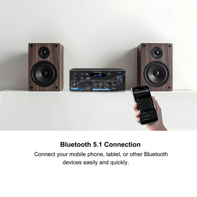 AK55 900W Bluetooth HiFi Amplifier