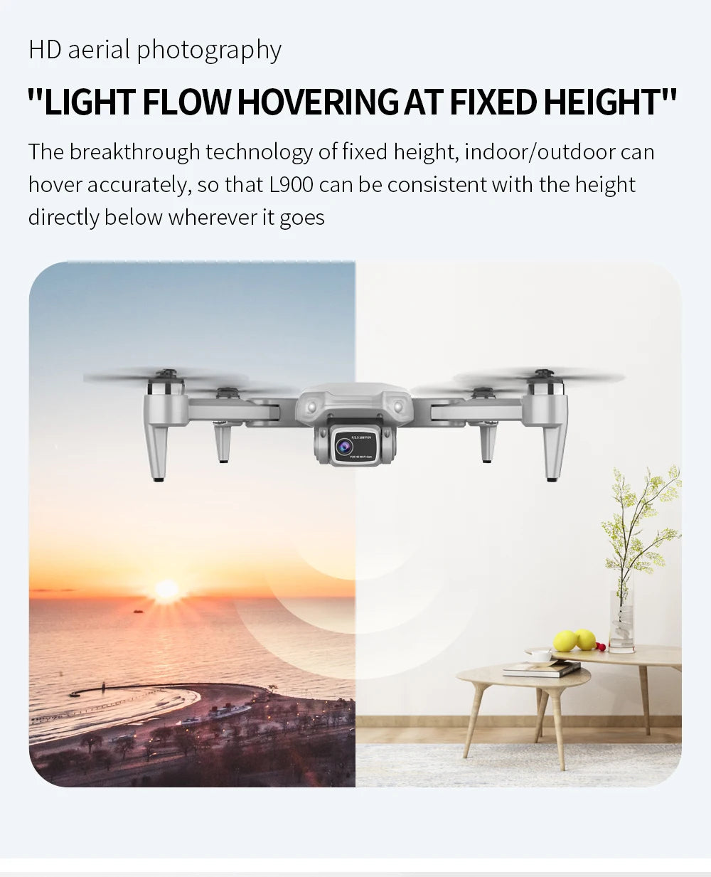 L900 Pro 4K GPS Drone – Dual Camera, Brushless Foldable Quadcopter