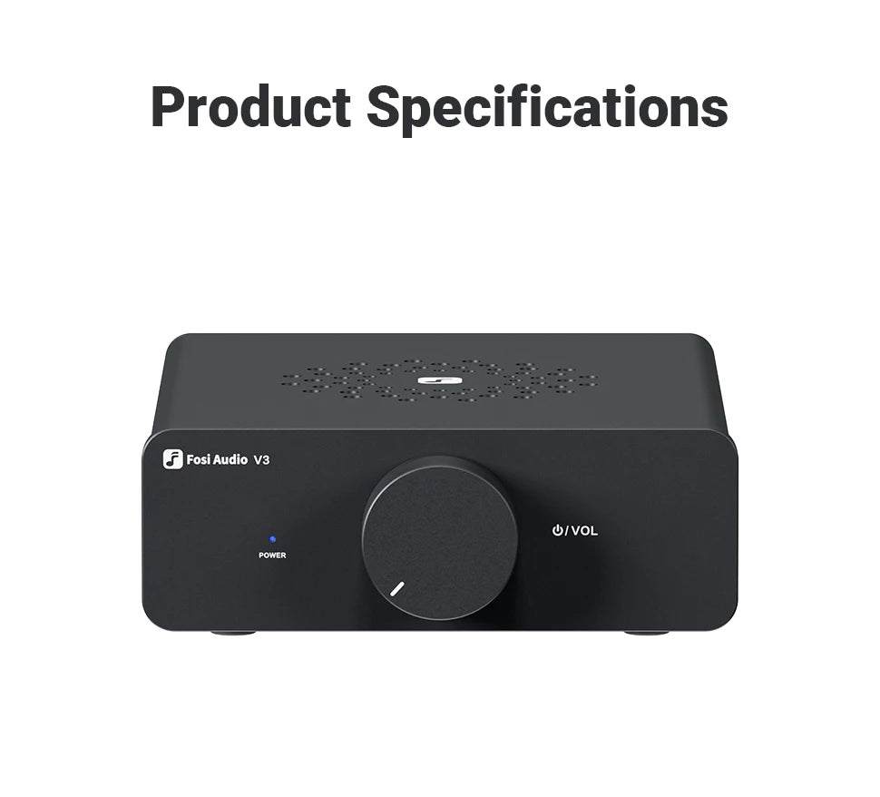 Fosi Audio V3 300W×2 Mini Stereo Power Amplifier