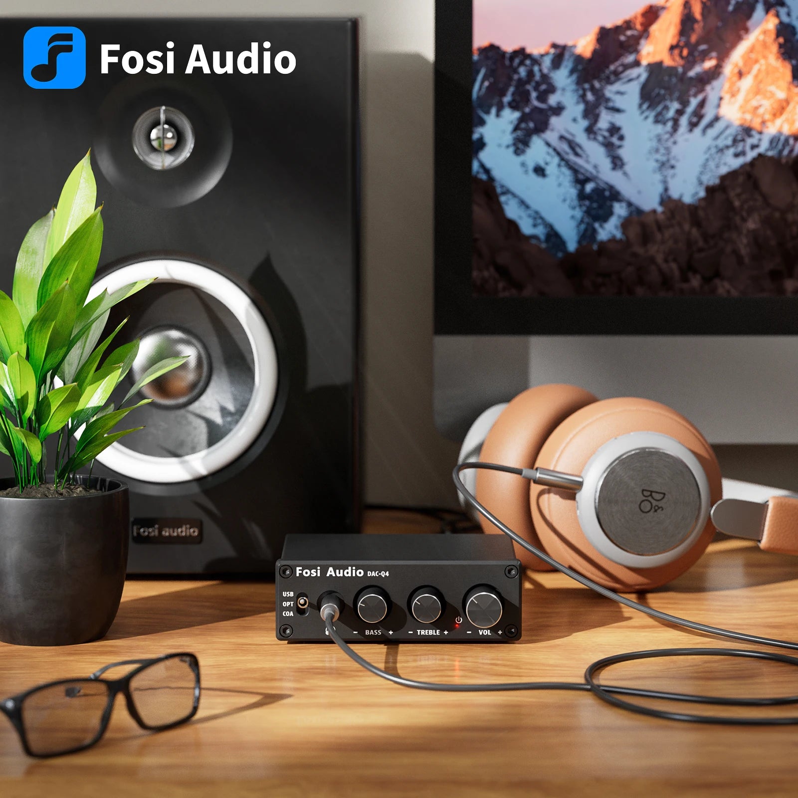Fosi Audio Q4 Mini USB DAC & Headphone Amplifier