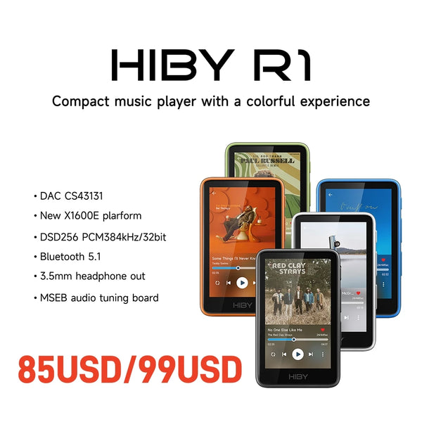 HiBy R1 Hi-Fi Music Player Bluetooth 5.1 & WiFi DAC