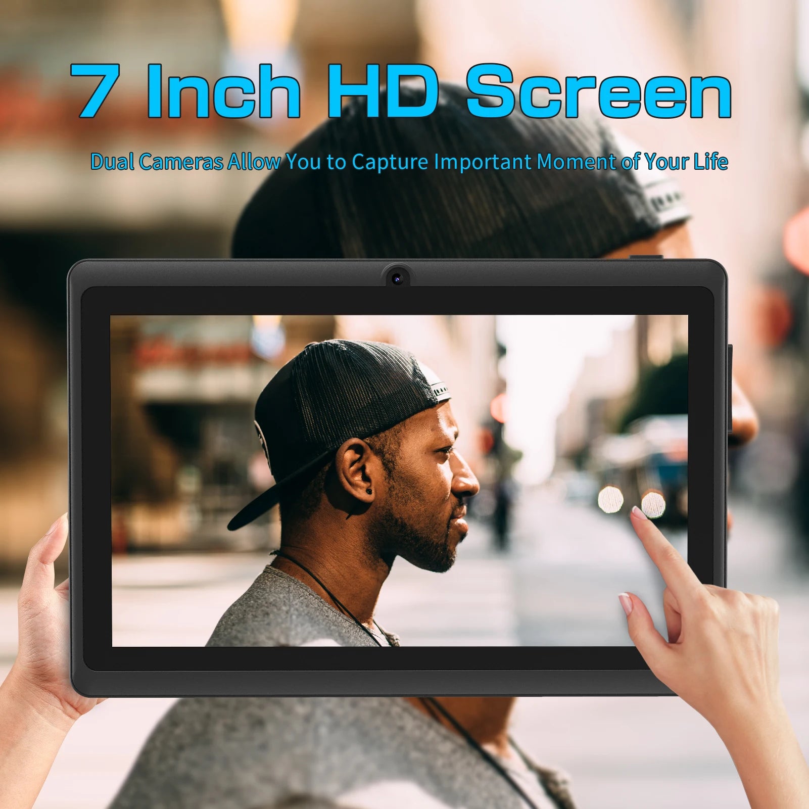 Pritom 7" Tablet PC – Android 13, Quad-Core, 4GB RAM, 32GB Storage