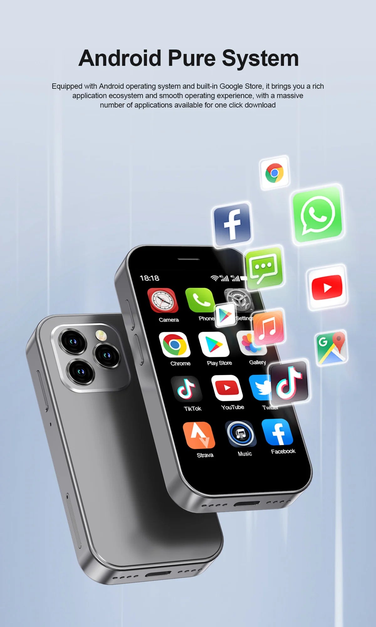 2024 SERVO KING8000 Mini 4G Smartphone