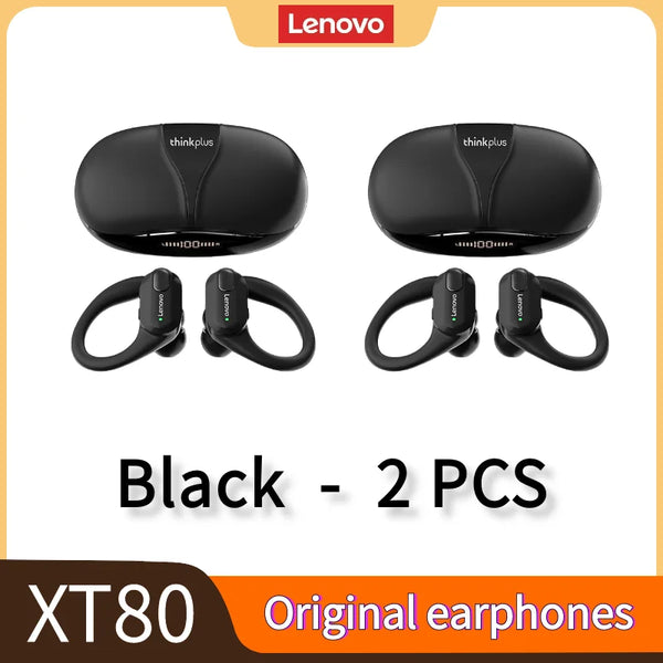 Original Thinkplus XT80 Wireless Headphones – Bluetooth 5.3 Sports Earbuds with Noise Reduction & Mic