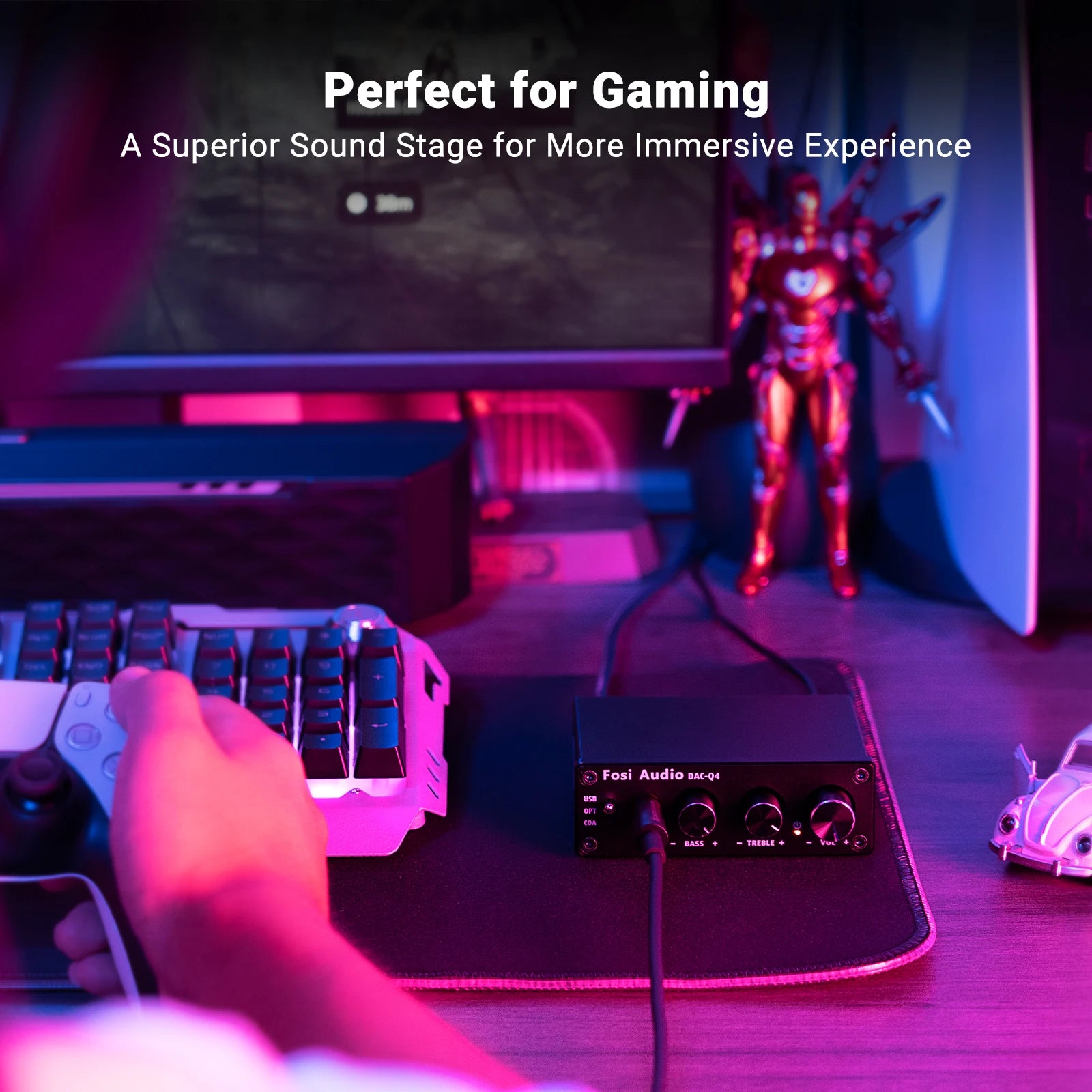 Fosi Audio Q4 Mini USB DAC & Headphone Amplifier