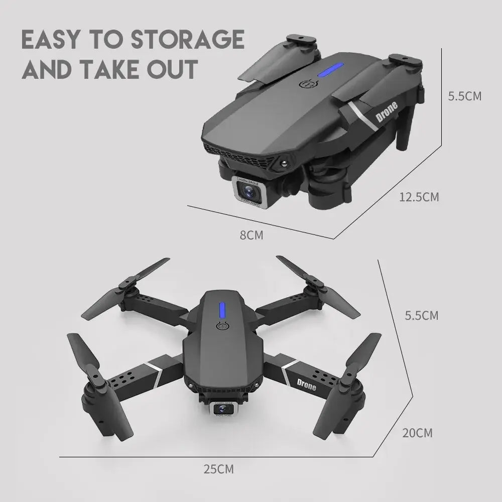 E88Pro RC Drone 4K HD Camera Foldable WiFi FPV