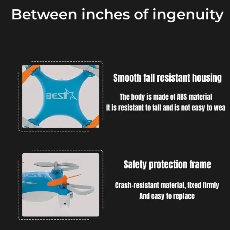 Mini RC Drone – Children's Micro Quadcopter with Fixed Height