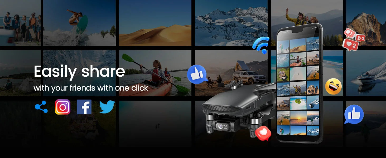 HS900 GPS Drone – 4K Camera, 3-Axis Gimbal, 48MP Photos