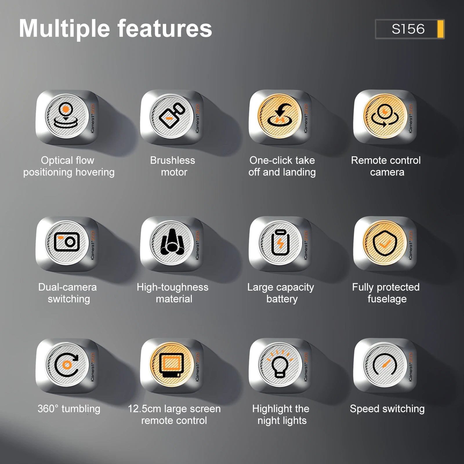 S156 RC Drone – 8K HD Dual Camera, 5G WiFi Quadcopter