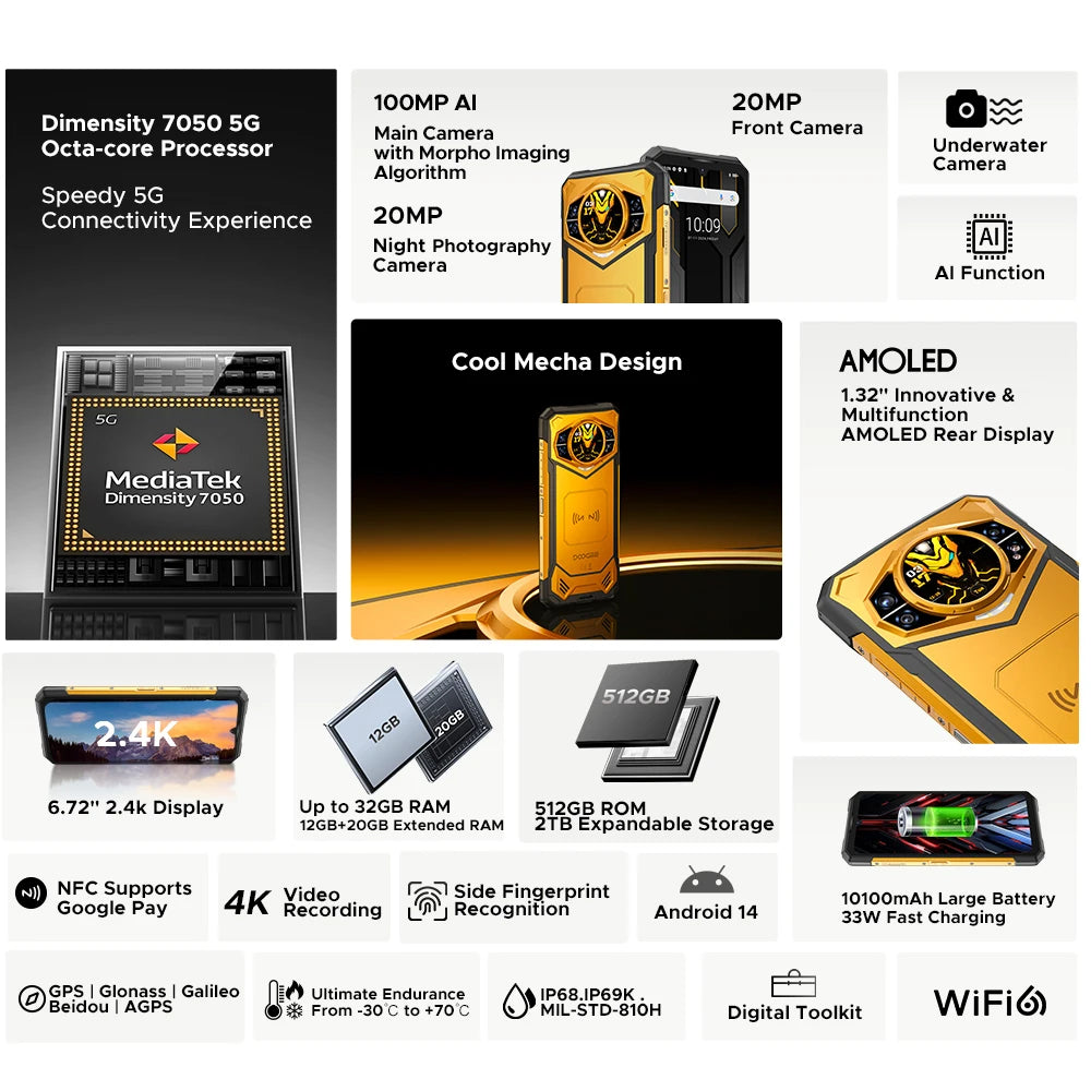 DOOGEE S200 X 5G Rugged Smartphone