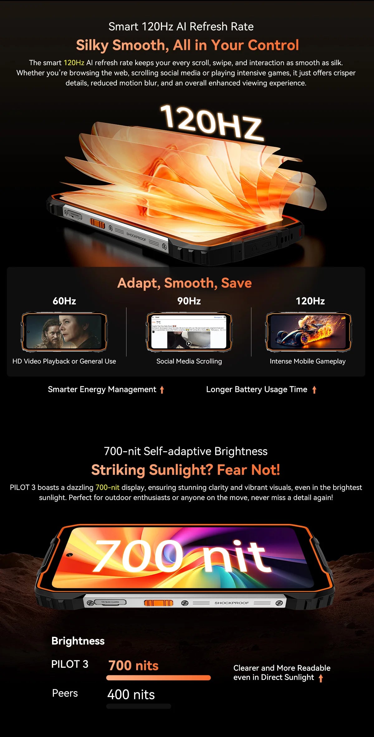 Blackview OSCAL PILOT 3 5G Rugged Smartphone