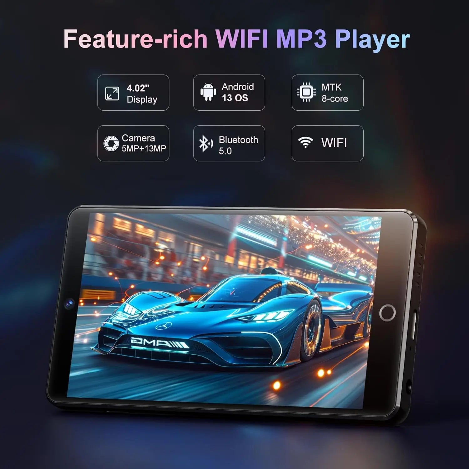 80GB MP3 Player with Bluetooth 5.0 & WiFi