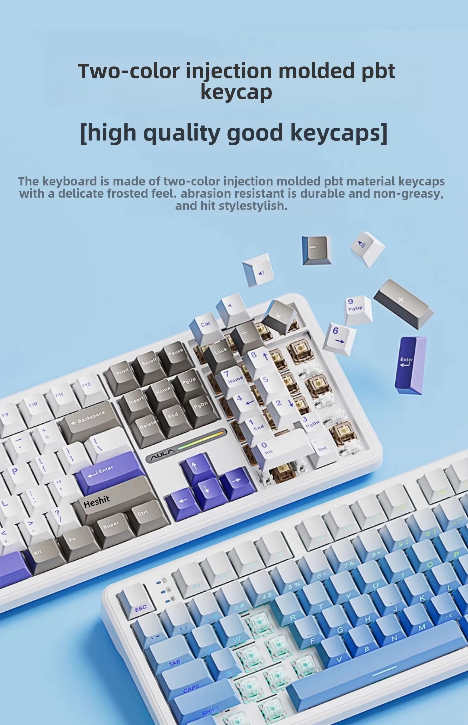 AULA F108/PRO Mechanical Gaming Keyboard – RGB Hot-Swappable Wireless Performance