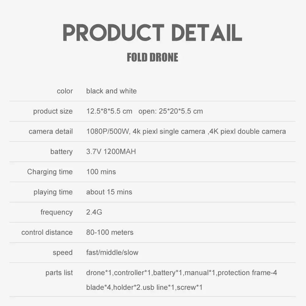 E88Pro RC Drone 4K HD Camera Foldable WiFi FPV
