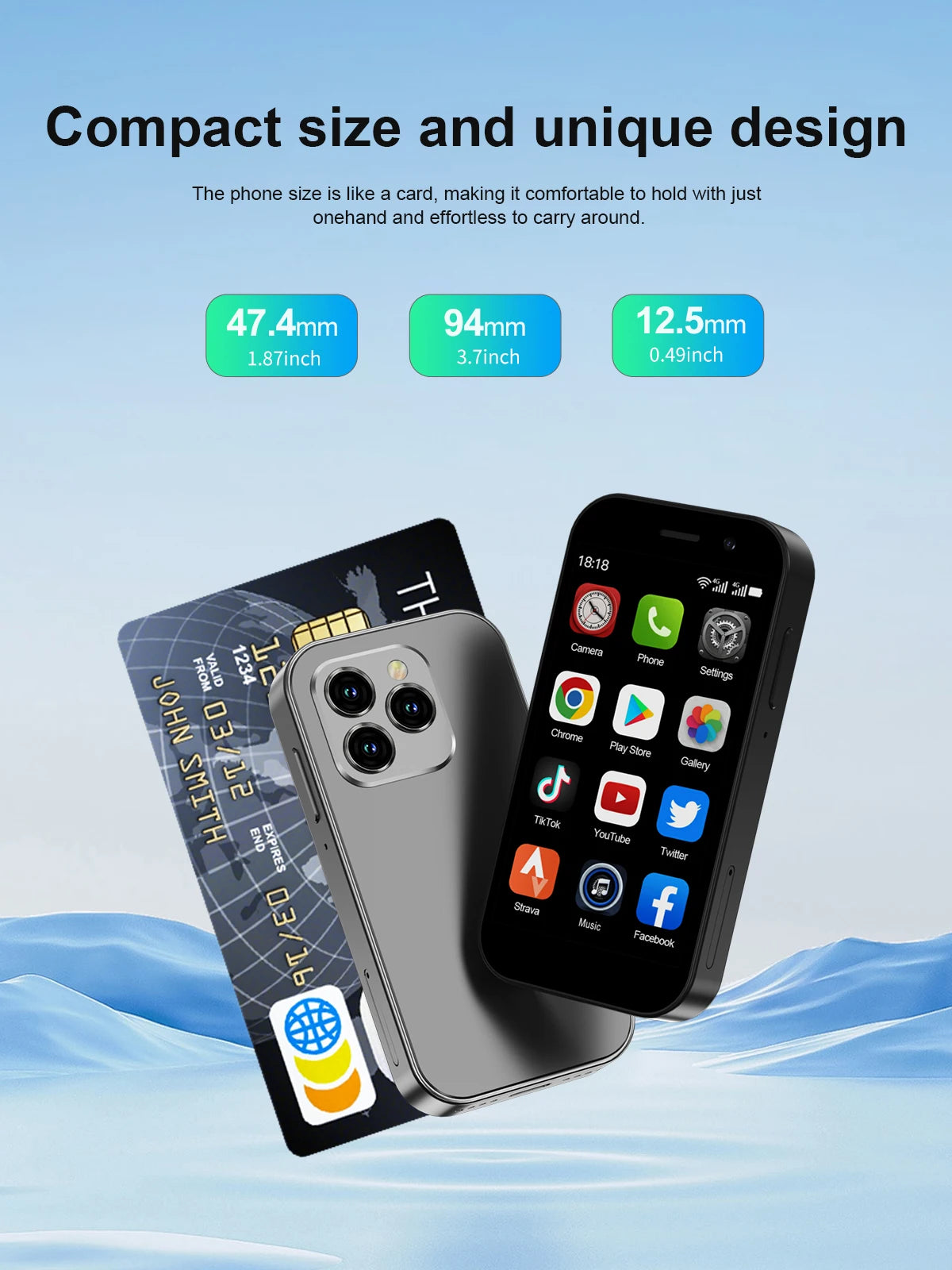 2024 SERVO KING8000 Mini 4G Smartphone