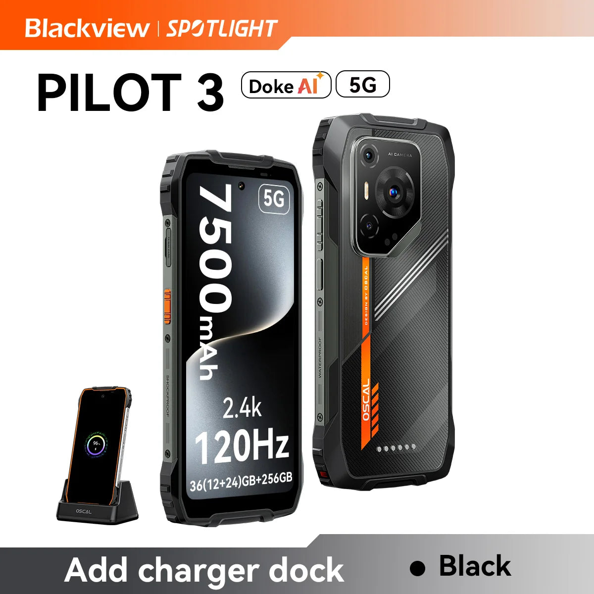 Blackview OSCAL PILOT 3 5G Rugged Smartphone