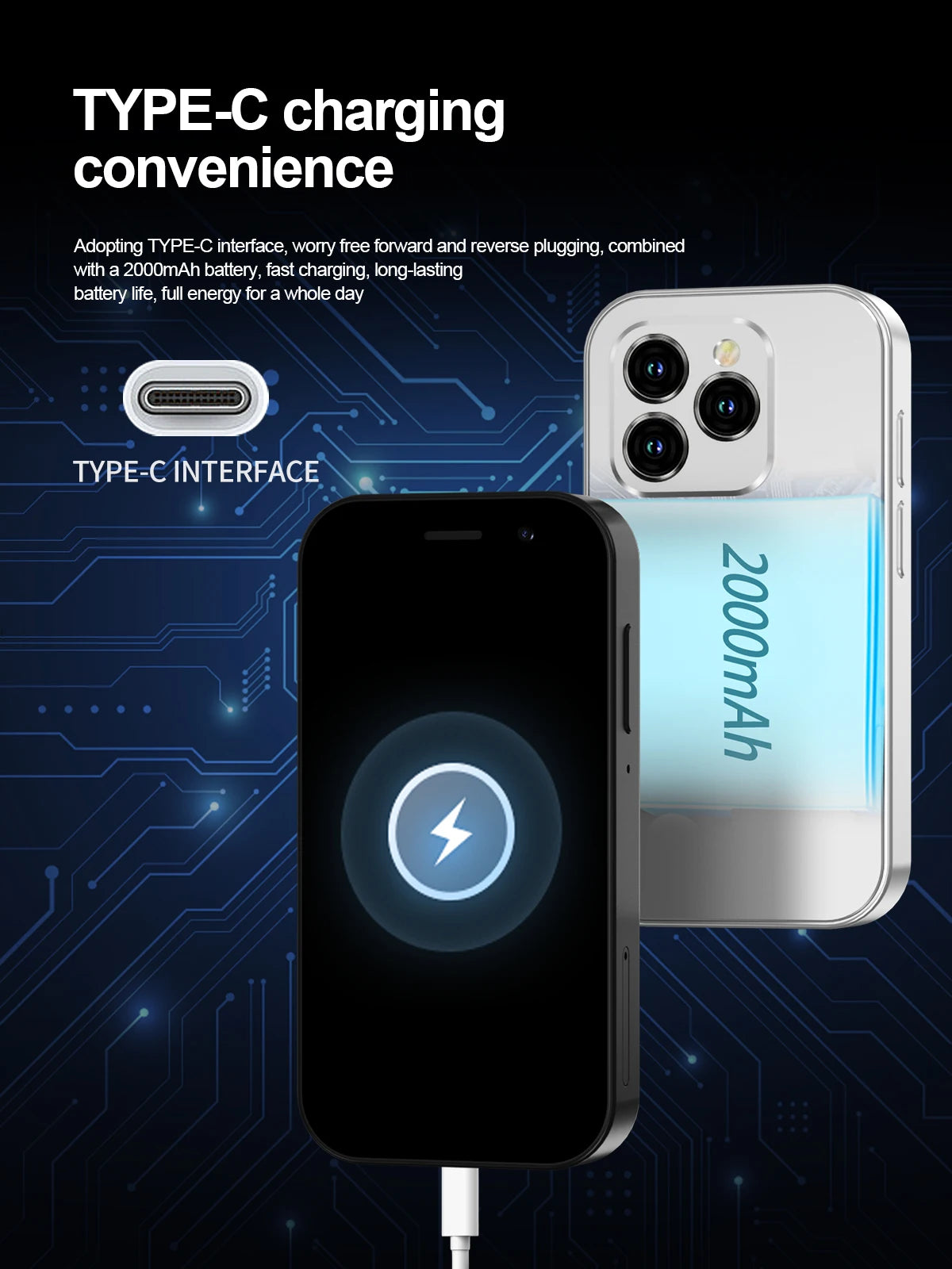 2024 SERVO KING8000 Mini 4G Smartphone