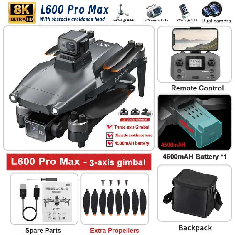 2025 L600 PRO MAX GPS Drone