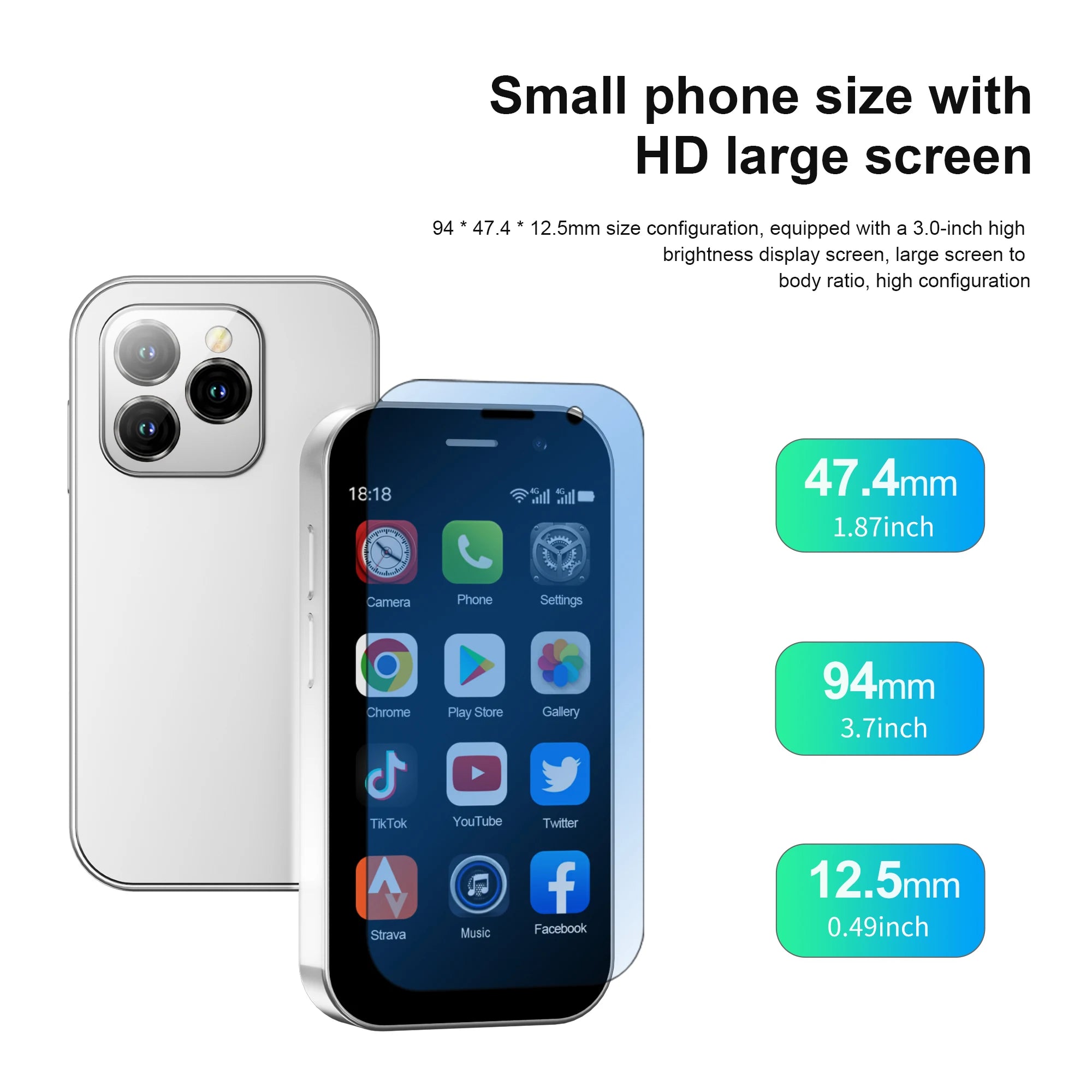 2024 SERVO KING8000 Mini 4G Smartphone