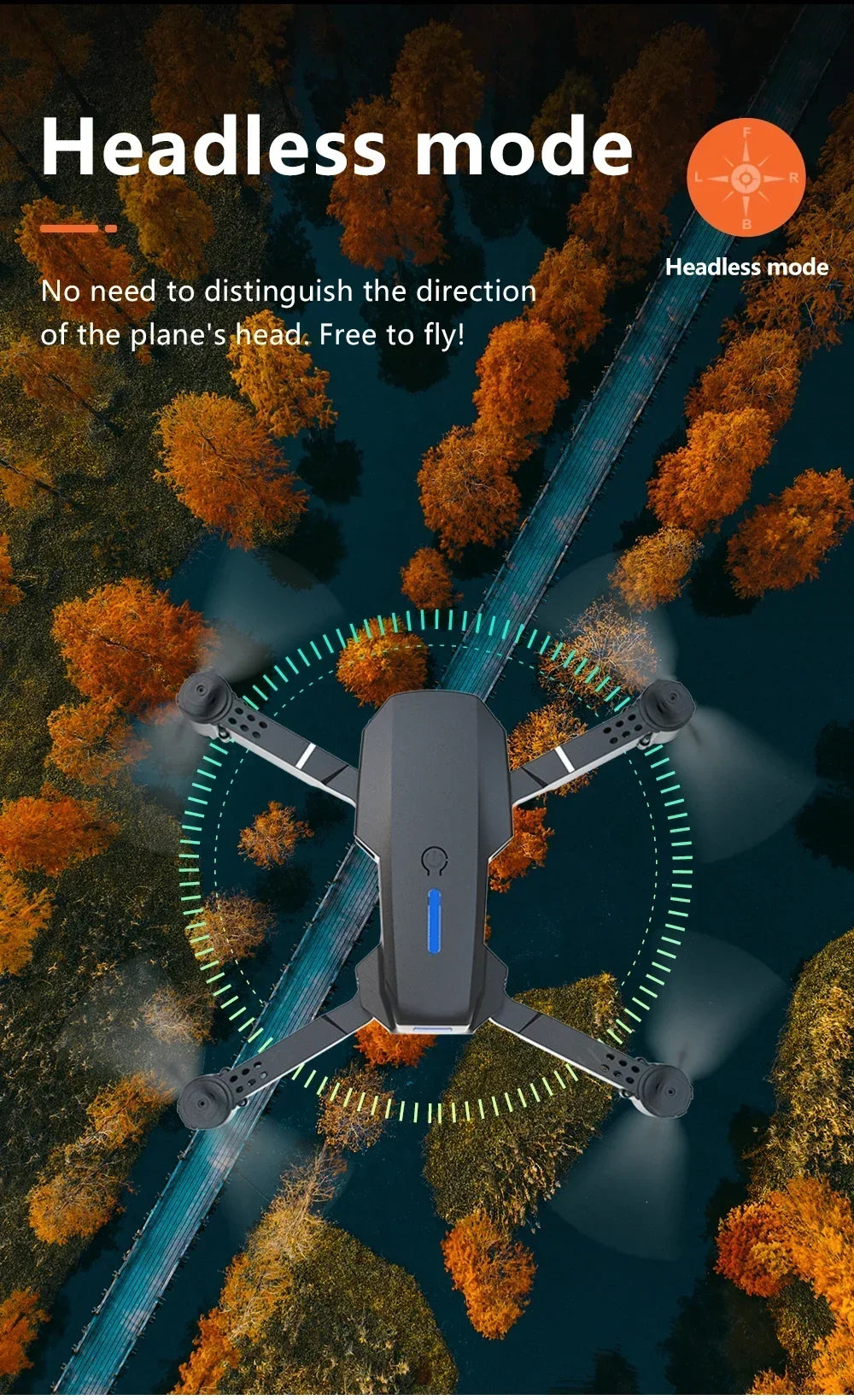 E88 Mini Drone – 4K HD Camera Foldable WiFi FPV Quadcopter