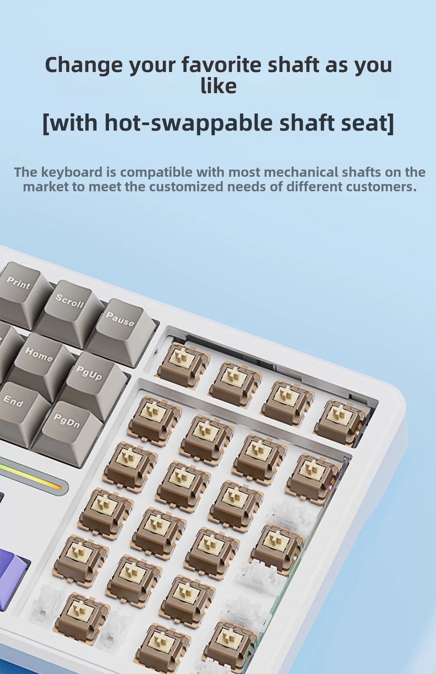 AULA F108/PRO Mechanical Gaming Keyboard – RGB Hot-Swappable Wireless Performance