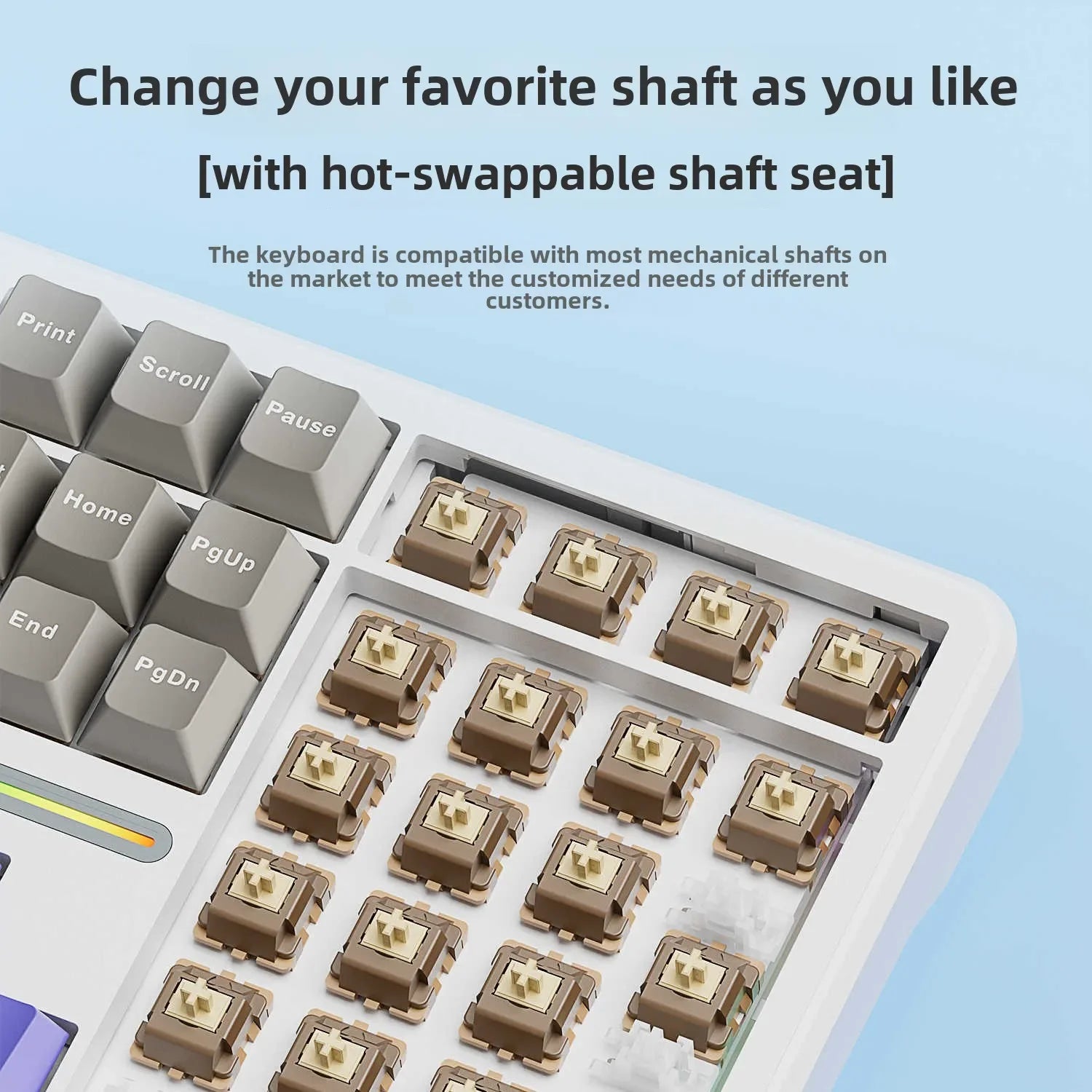 AULA F108/PRO Mechanical Gaming Keyboard – RGB Hot-Swappable Wireless Performance