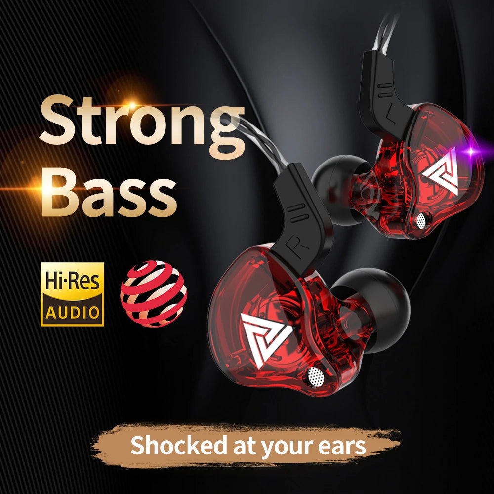 QKZ AK6 In-Ear HiFi Earphones with Mic & Subwoofer Bass