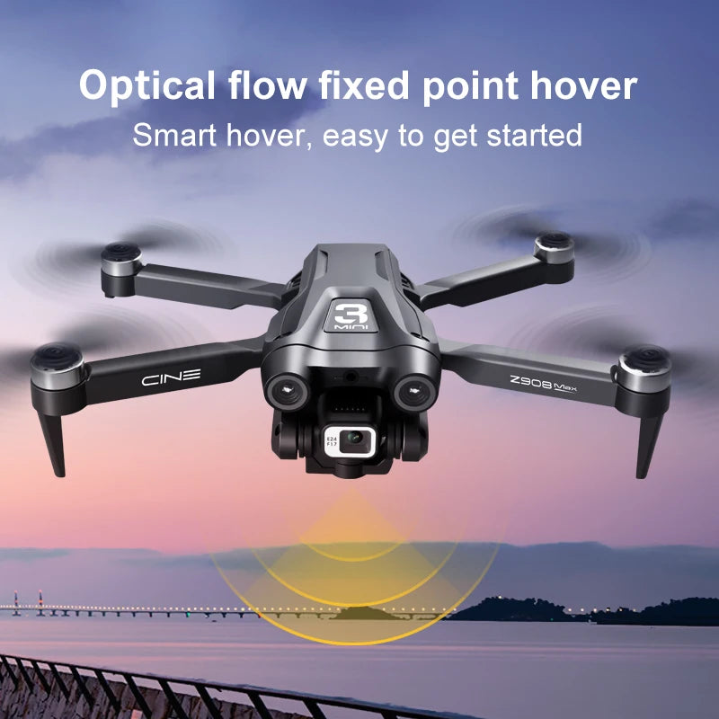 MINI Z908Pro Max Drone – 4K WiFi FPV, Brushless Foldable Quadcopter