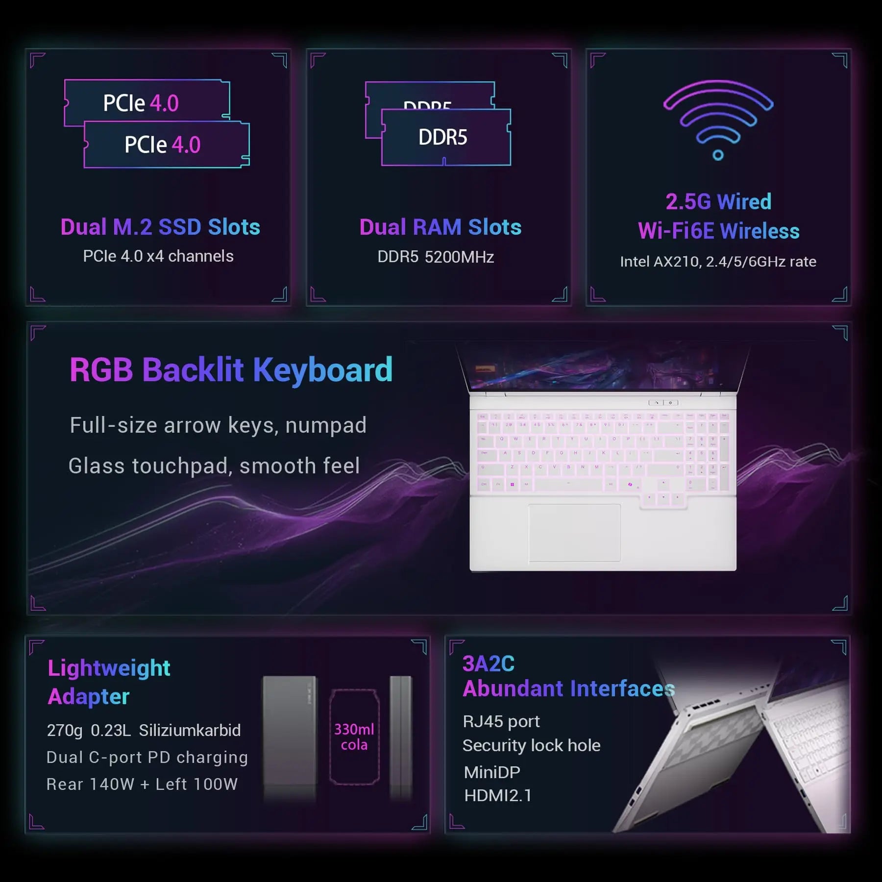 16Pro Gaming Laptop – 16" i7 13700HX, RTX 5060, 32GB DDR5