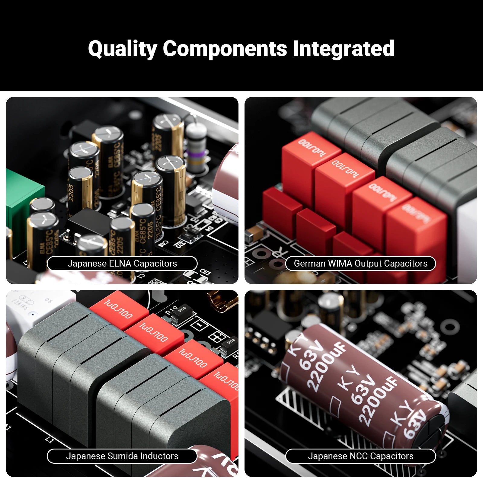 Fosi Audio V3 300W×2 Mini Stereo Power Amplifier