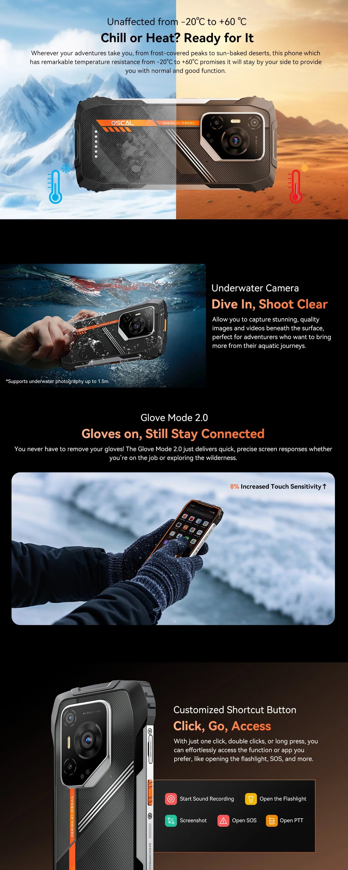 Blackview OSCAL PILOT 3 5G Rugged Smartphone