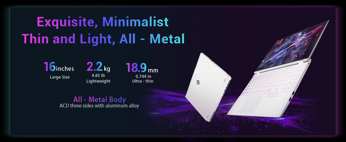 16Pro Gaming Laptop – 16" i7 13700HX, RTX 5060, 32GB DDR5