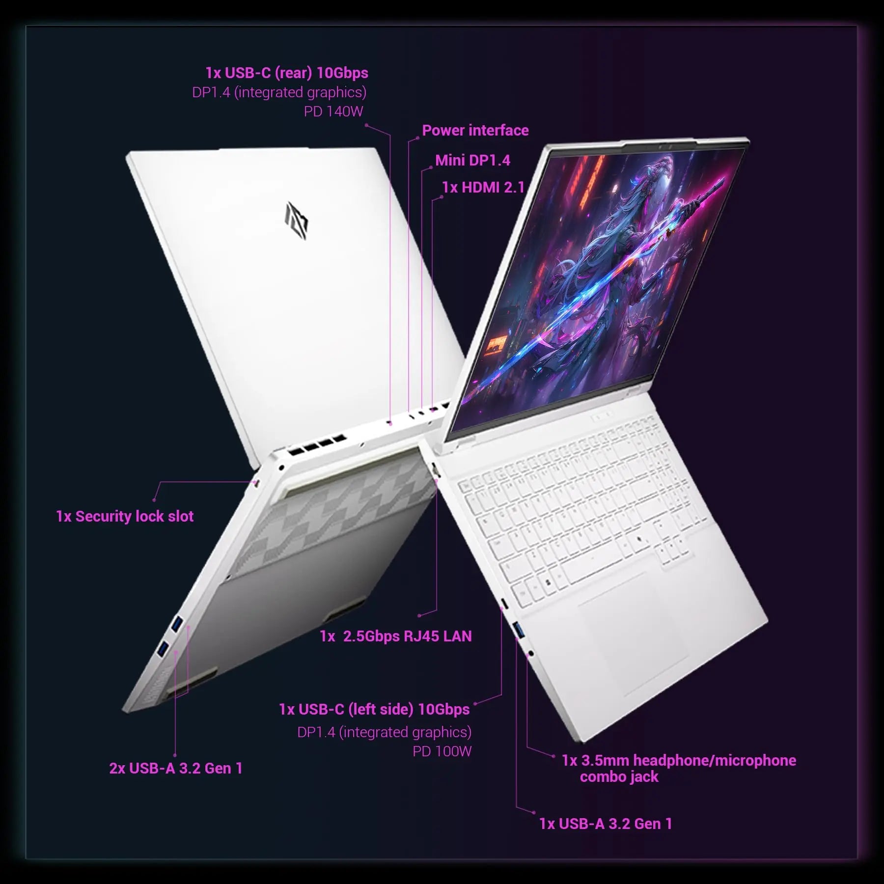 16Pro Gaming Laptop – 16" i7 13700HX, RTX 5060, 32GB DDR5