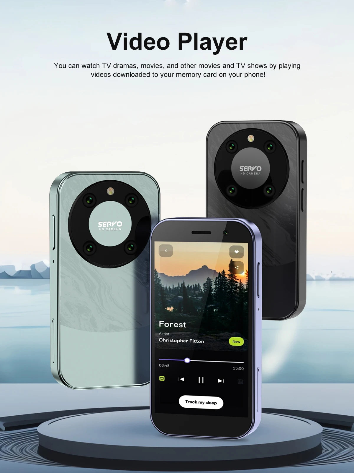 9000 Mini Smartphone – 3.0" HD, Android 10, 4G LTE