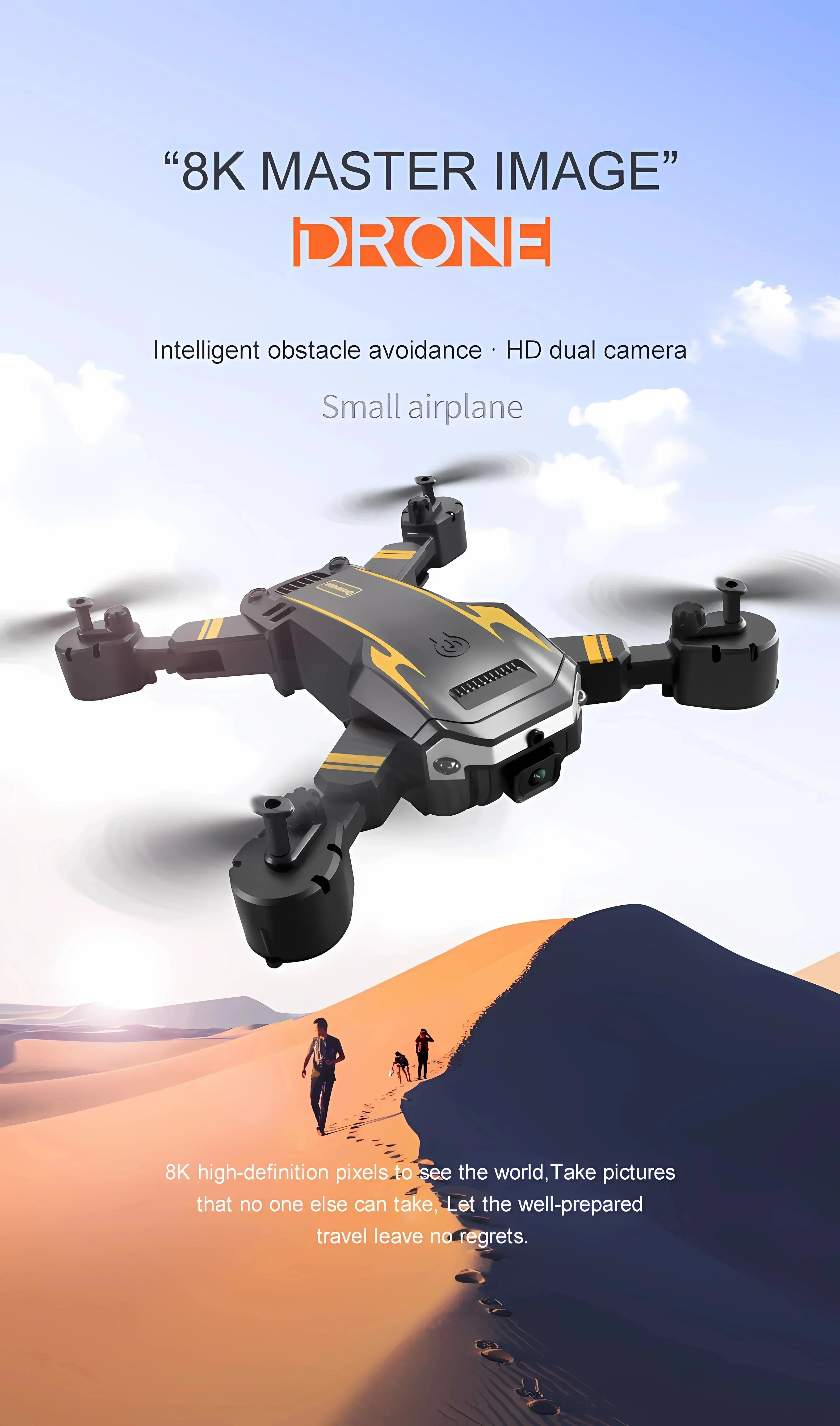 S6 RC Drone G6 – 8K HD Camera, Obstacle Avoidance