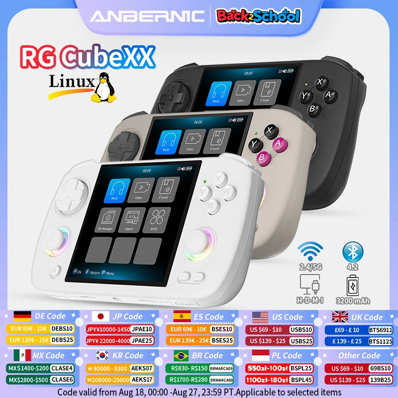 ANBERNIC RG Cubexx Retro Handheld Game Console