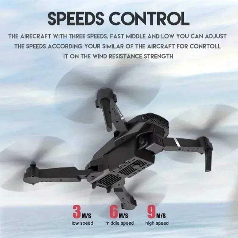 2024 E88Pro 4K RC Drone – Foldable WiFi FPV Quadcopter with 3 Batteries