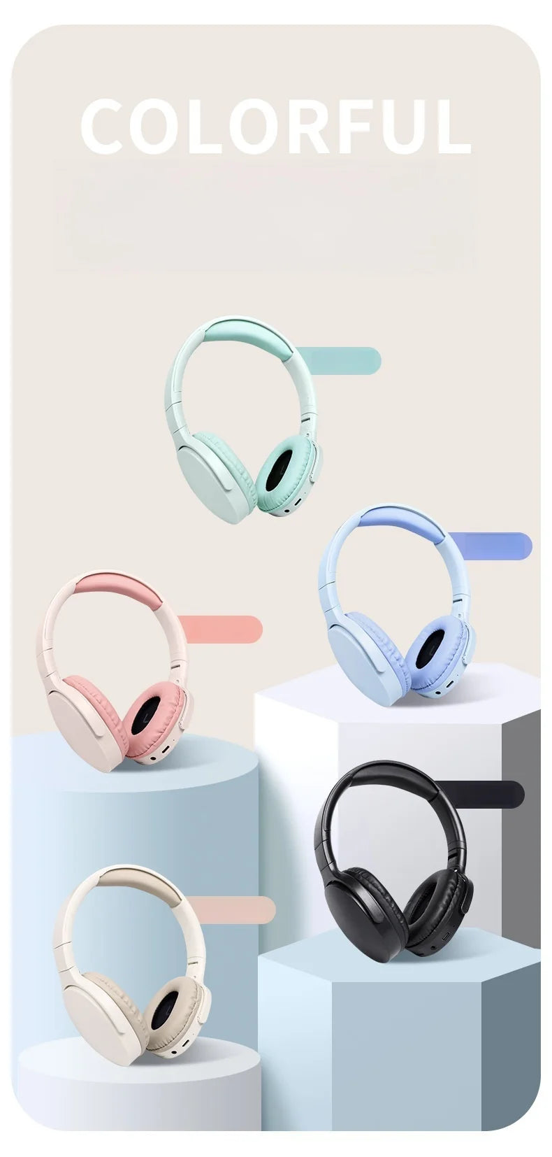 Bluetooth Wireless Over-Ear Headphones