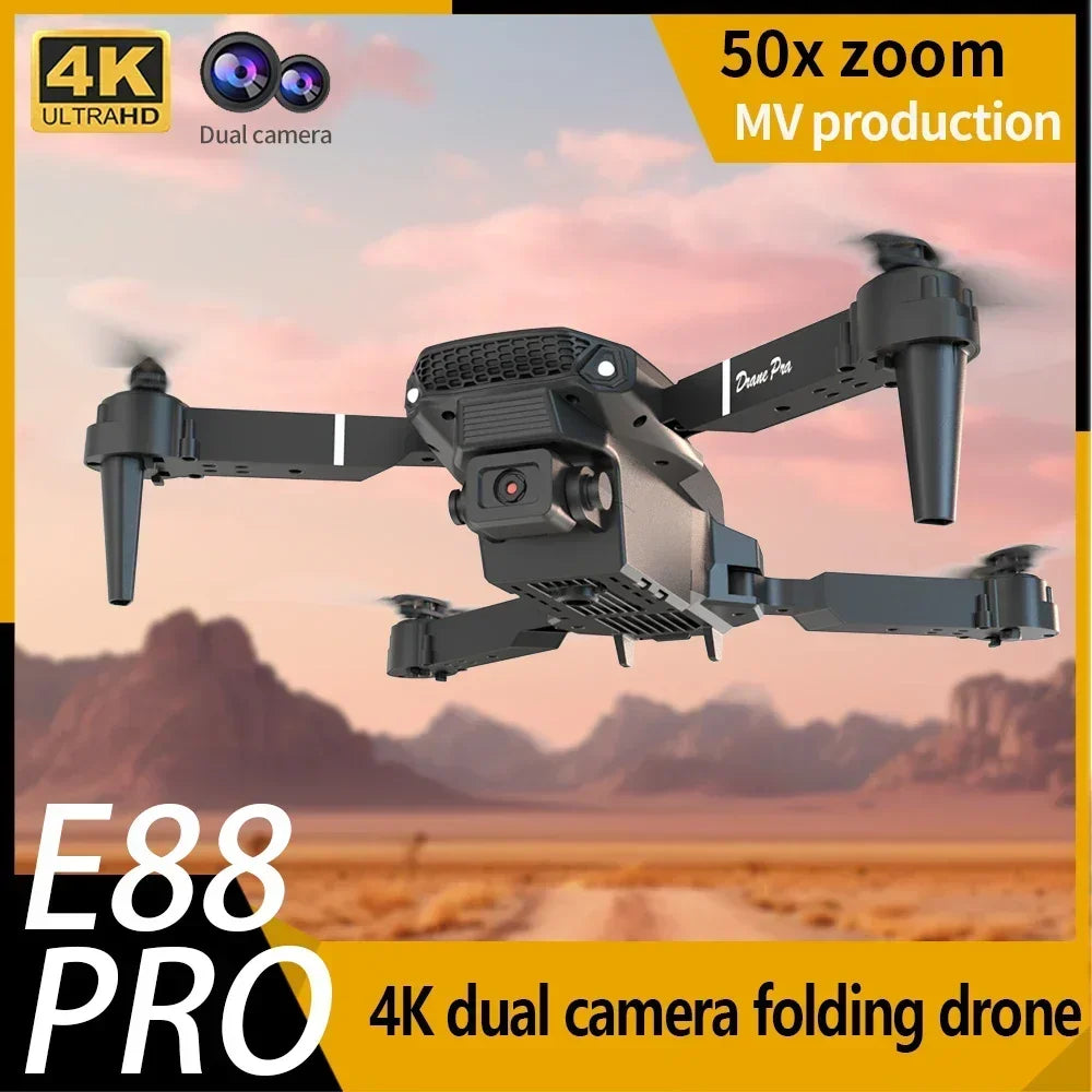 E88 Mini Drone – 4K HD Camera Foldable WiFi FPV Quadcopter