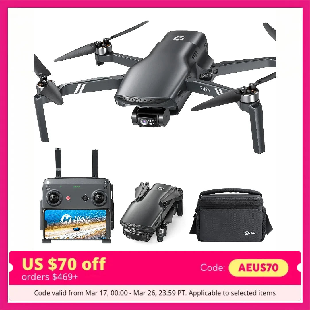HS900 GPS Drone – 4K Camera, 3-Axis Gimbal, 48MP Photos