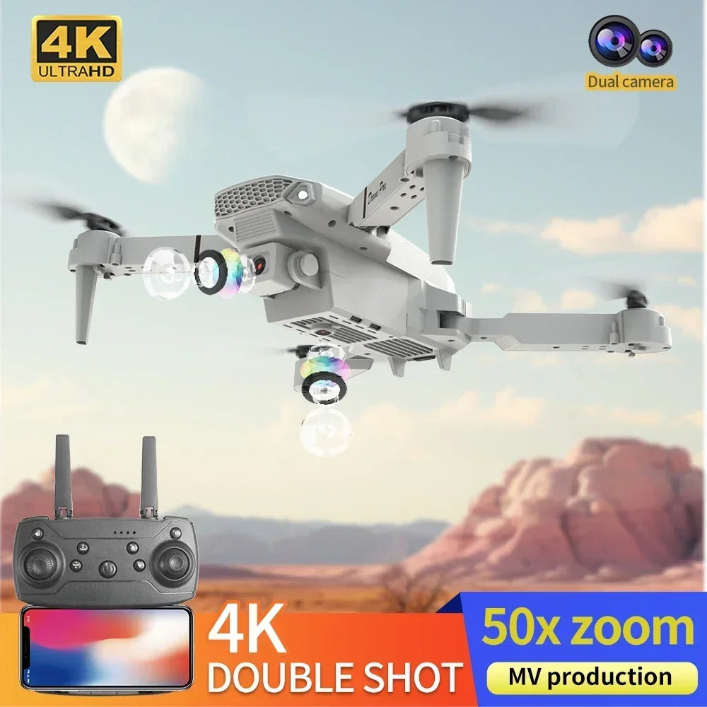 E88 Mini Drone – 4K HD Camera Foldable WiFi FPV Quadcopter
