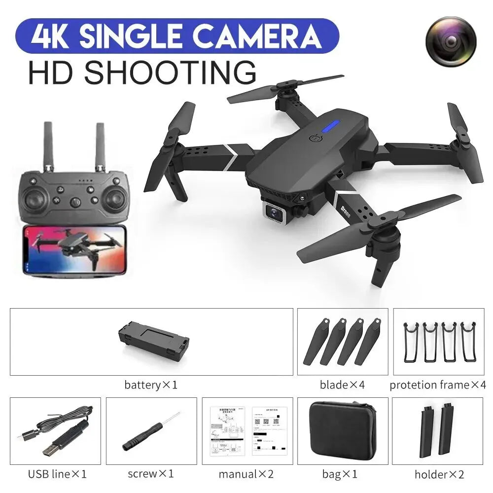 E88Pro RC Drone 4K HD Camera Foldable WiFi FPV