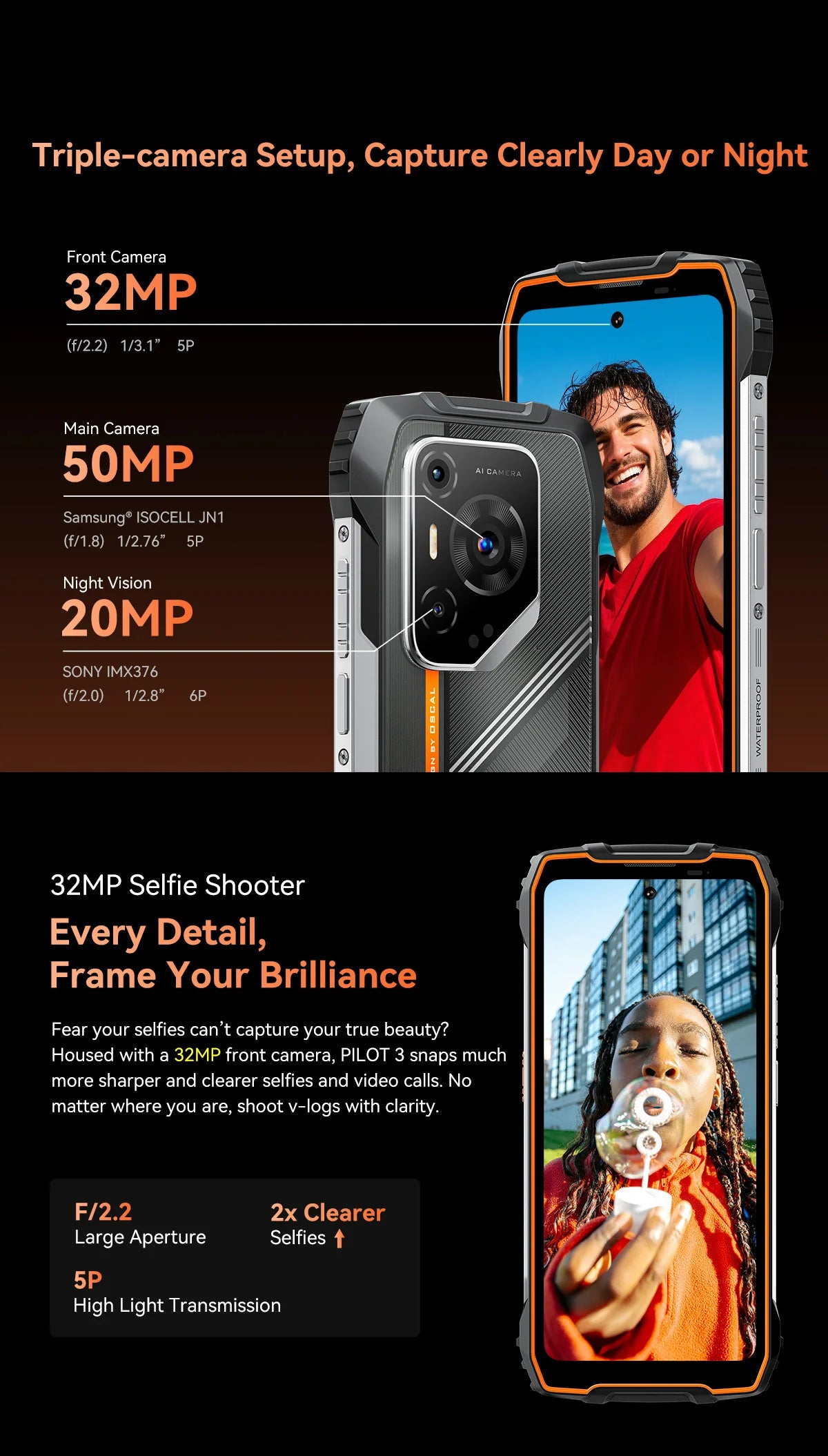 Blackview OSCAL PILOT 3 5G Rugged Smartphone