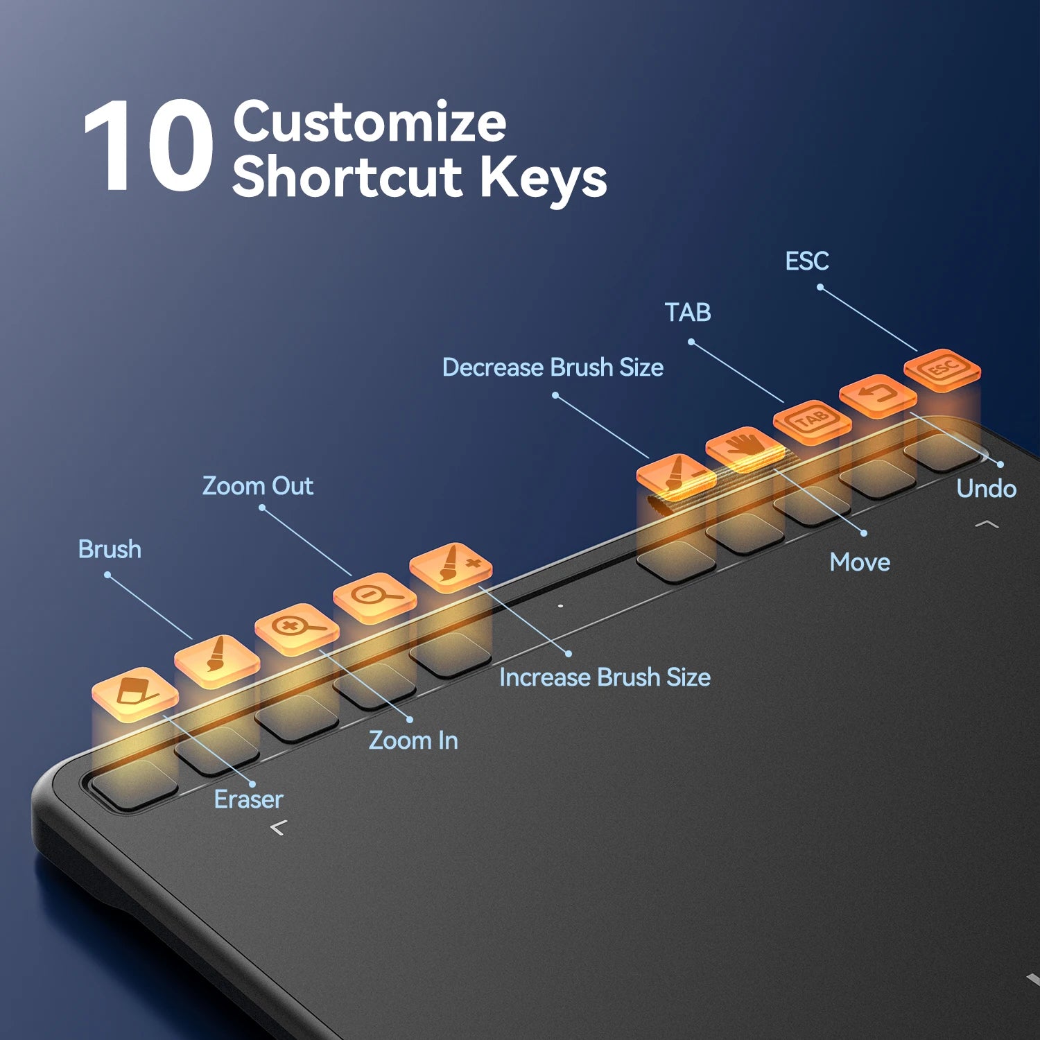 UGEE S640 Graphic Tablet – Compact Digital Drawing Pad for Creative Professionals and Students